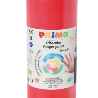 Primo Ditacolor Δακτυλομπογιά Vermillion Red - Κόκκινη 750ml
