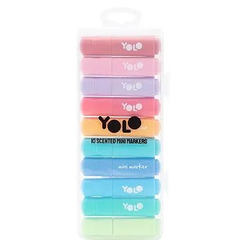 Yolo 10 μίνι αρωματικοί μαρκαδόροι υπογράμμισης