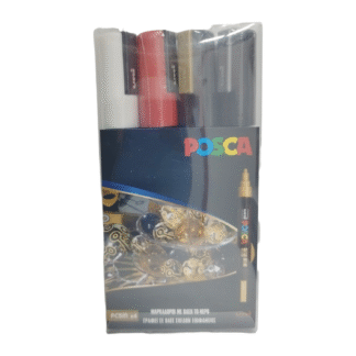 Posca σετ 4 μαρκαδόρων ζωγραφικής PC5M