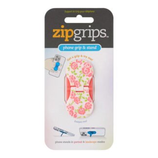 Zipgrips holder κινητού, σχέδιο pink flowers - Thinking gifts