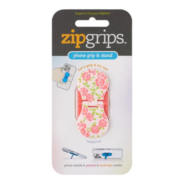 Zipgrips holder κινητού, σχέδιο pink flowers - Thinking gifts