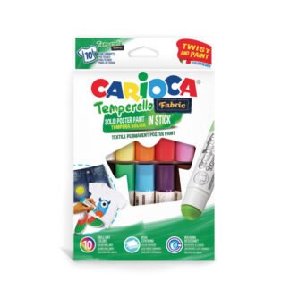 Carioca Temperello Fabric Σετ Μαρκαδόροι για Ύφασμα 10τμχ