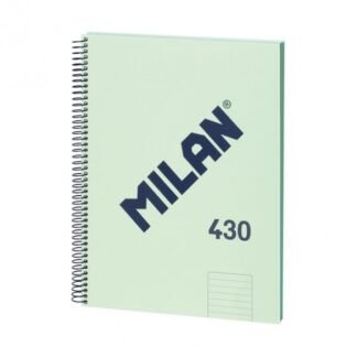 MILAN τετράδιο σπιράλ Α4 80Φ Πράσινο