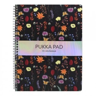 PUKKA PAD τετράδιο σπιράλ Α4 80Φ Bloom Μαύρο