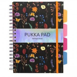 PUKKA PAD τετράδιο σπιράλ B5 Bloom με σκληρό εξώφυλλο και κλείσιμο με λάστιχο 5 θέματα/100 φύλλα