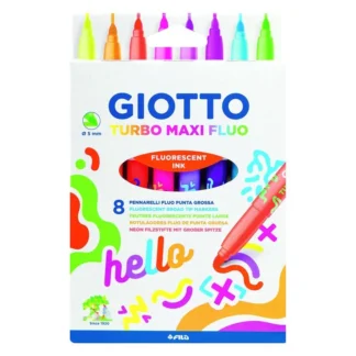 Μαρκαδόροι Giotto Turbo Maxi Neon 8τμχ