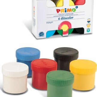 Primo CMP Δακτυλομπογιές σετ 6 χρωμάτων 50gr