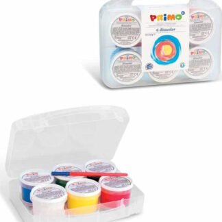 Primo CMP ditacolor Δακτυλομπογιές σετ 6 χρωμάτων 100gr