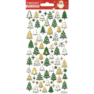 TWEENY CHRISTMAS STICKERS 9X17.5CM 270622 GLOBAL GIFT