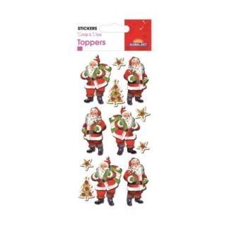 TOPPER CHRISTMAS STICKERS 8X12CM 510081 GLOBAL GIFT