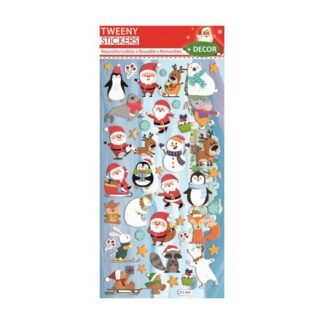 TWEENY DECOR CHRISTMAS STICKERS 9X17.5CM 272509 GLOBAL GIFT