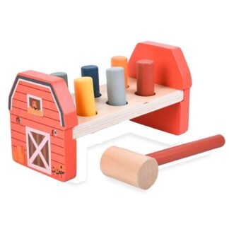 Ξύλινο σφυράκι με σχήματα Luna Toys
