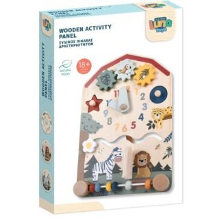 Ξύλινος πίνακας δραστηριοτήτων Luna Toys 31x22,5x8 εκ