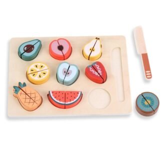 Ξύλινο Παζλ Φρούτα Που Κόβονται 19τεμ. Luna Toys 30×1,8×22,5εκ