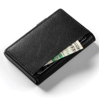Cactus Πορτοφόλι Ανδρικό Δερματίνη Μονό RFID 9x12εκ. Μαύρο