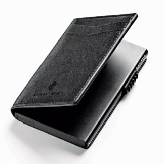 Cactus Πορτοφόλι Ανδρικό Δερματίνη Μονό RFID 9x12εκ. Μαύρο