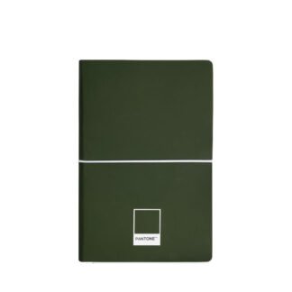 Σημειωματάριο με λάστιχο 13X20εκ 192 σελ. χακί OSAMA Pantone
