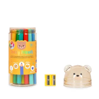 Legami ξυλομπογιές με ξύστρα Teddy Friends 24 Χρώματα