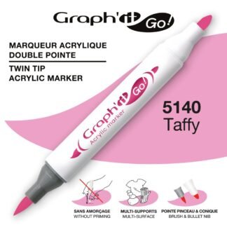 Μαρκαδόροι Ακρυλικοί Διπλή Μύτη Πινέλο 5140 Taffy Graph It Go! OZ