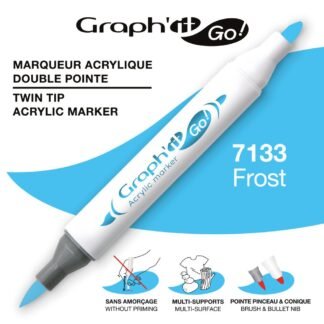 Μαρκαδόροι Ακρυλικοί Διπλή Μύτη Πινέλο 7133 Frost Graph It Go! OZ