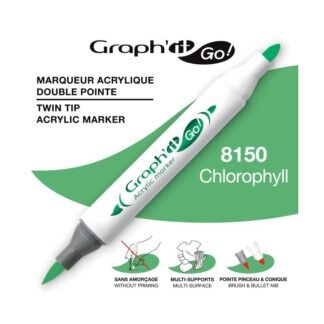 Μαρκαδόροι Ακρυλικοί Διπλή Μύτη Πινέλο 8150 Chlorophyll Graph It Go OZ