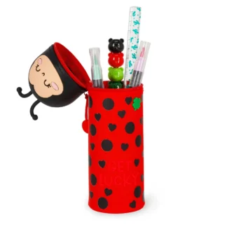 Κασετίνα Σιλικόνης Legami Ladybug "Get Lucky"