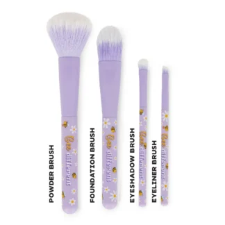 Legami Set of 4 Bee Makeup Brushes - Oh My Glow!