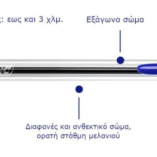 Στυλό Διαρκείας BIC Cristal 1.0mm Μπλε