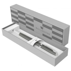 Στυλό Διαρκείας Wellington Toledo Dark gray γκρι με Κουτί Δώρου